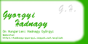 gyorgyi hadnagy business card